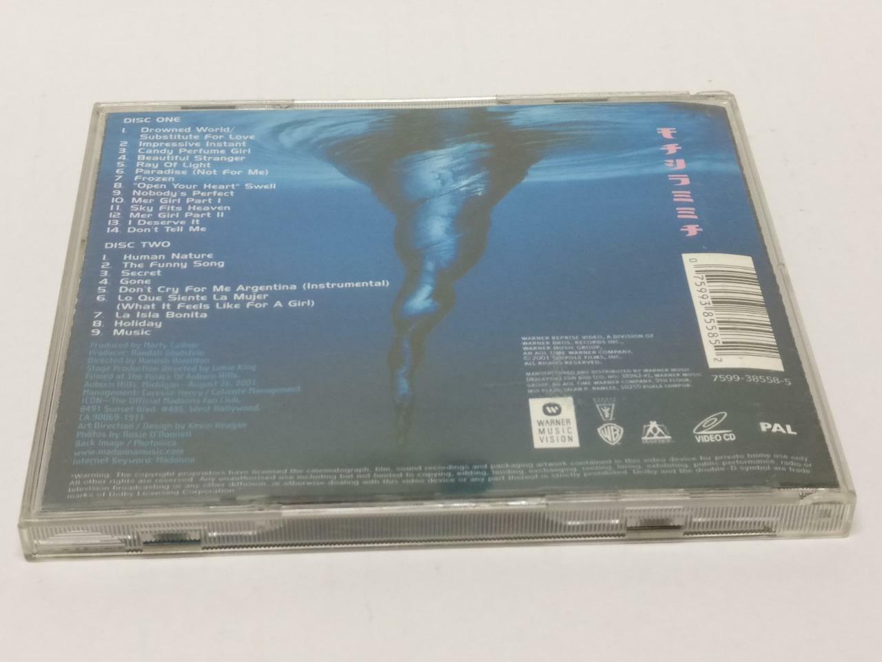 LK888 Madonna Drowned World Tour 2001 Mega Rare Malaysia 2x VCD (75993) (CD528)