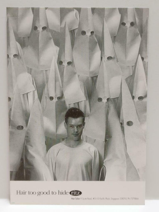 LUCKYPIGEON888 Sexy Man In White Tee 1999 Singapore Ad Postcard (E0247)