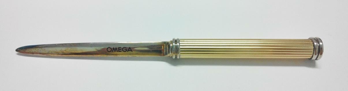 Rare Omega Branded Letter Opener Souvenir (A871)