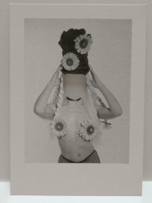 LUCKYPIGEON888 Sexy Lady Bra Hat Without Face Singapore Advert Postcard (E0157)