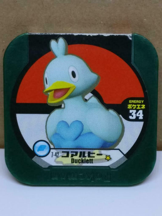 Pokemon Tretta Trading Card Chip 7-42 Ducklett F/S (A1782)