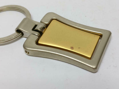 LP888 Rare Vintage Egypt Queen Gold Silver Tone Metal Keyring Keychain F/S (B789)