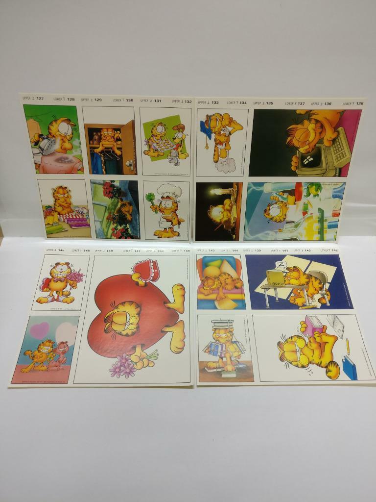 Vintage Cute Cartoon Mega Rare Garfield The Cat Stickers x 22 Sheets (C2259)