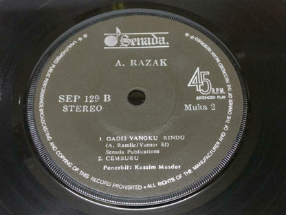 Malaysia A.Razak Surat Cintamu Malay EP 7" 45 RPM (EP357)