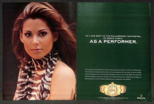 2004 Rolex Watch Sophie Mautner Magazine Advertisement Print Ad x 2 (P964)