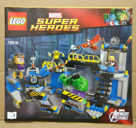 LEGO No. 76018 (1) Marvel Avengers Manual Instructions Catalog Booklet (LG047)