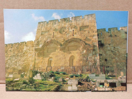 LUCKYPIGEON The Golden Gate Israel Jerusalem Postcard (C1914)