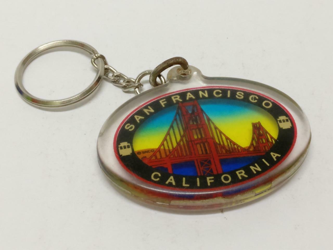 LP888 Vintage San Francisco California Golden Gate Bridge Keychain Keyring F/S (B814)