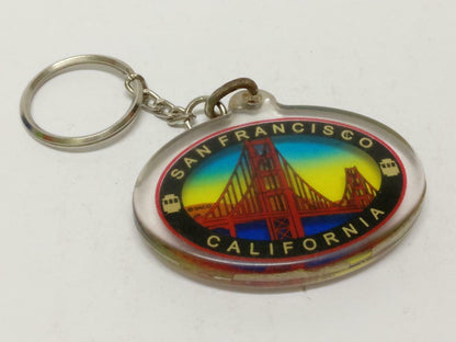 LP888 Vintage San Francisco California Golden Gate Bridge Keychain Keyring F/S (B814)
