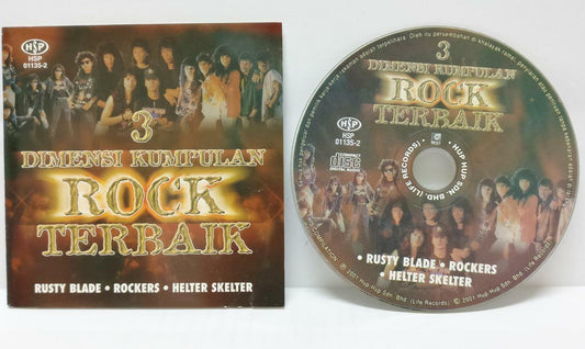 3 Malay Rock Bands Rusty Blade Rockers Helter Skelter 2001 Malaysia Melayu CD (CD708)