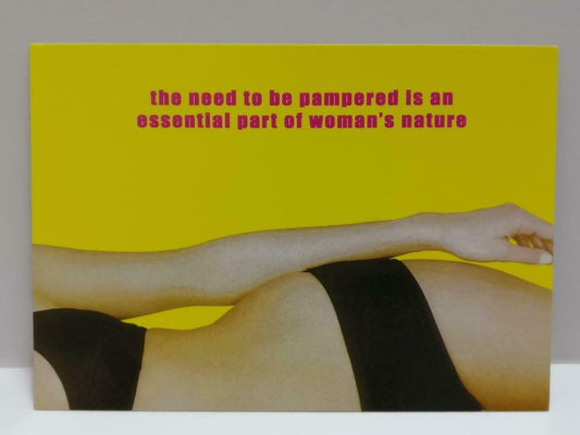 LUCKYPIGEON888 Sexy Cheesecake Woman Female Curves Singapore Ad Postcard (E0249)