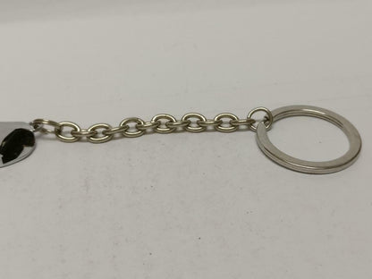 LP888 Vintage Mini Foot Footprint Silver Tone Metal Case Keychain Keyring F/S (B724)
