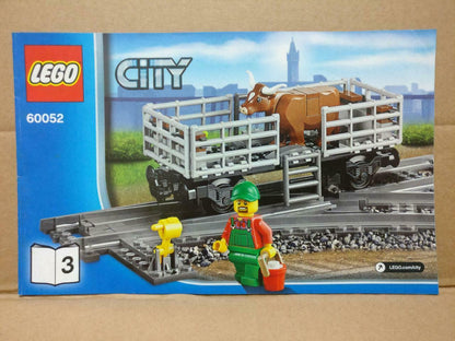 LEGO No. 60052 (3) City Farm Cow Manual Instructions Catalog Booklet (LG021)