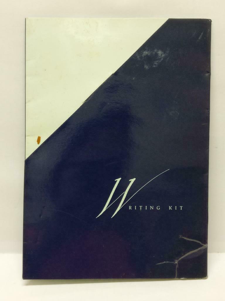 Singapore Airlines SIA Raffles Class Blue Folder 2 Postcard Writing Kit (C2270)