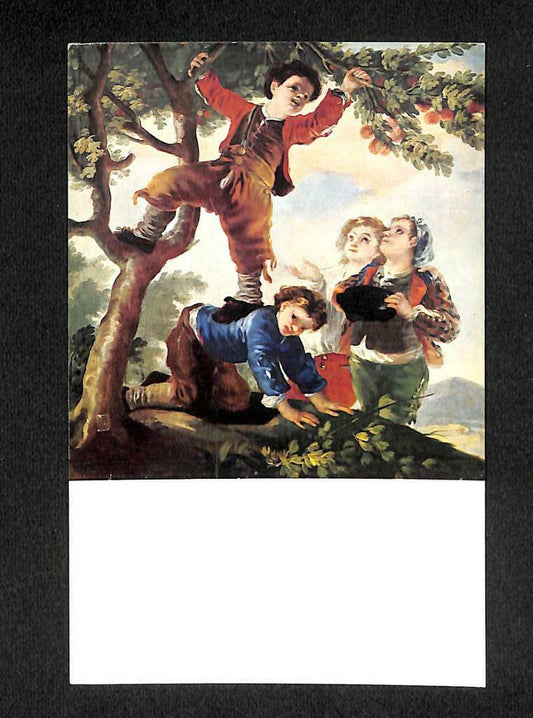 LUCKYPIGEON Goya Boys Picking Fruits Spain Postcard (C1667)