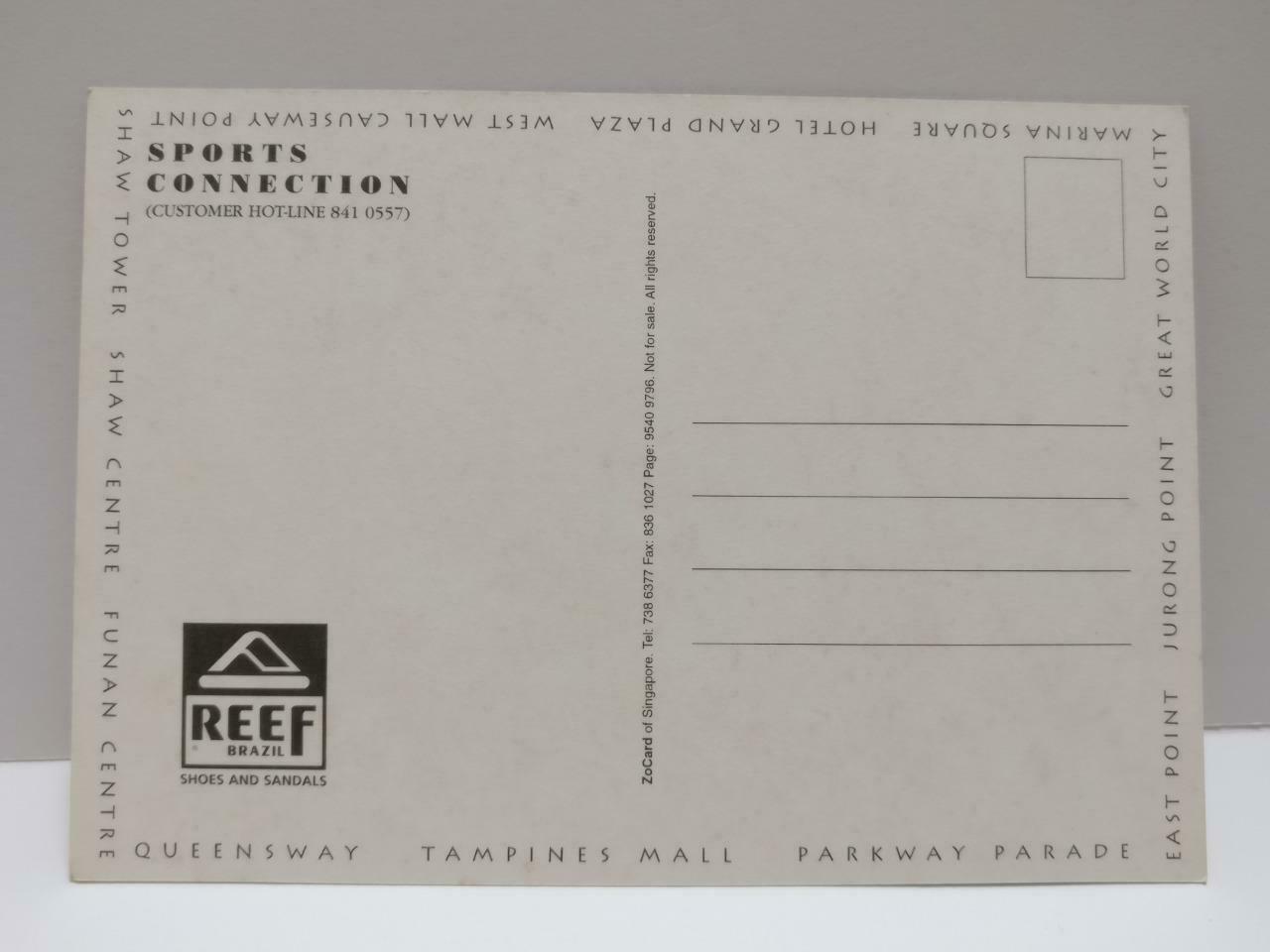 LUCKYPIGEON888 Reef Brazil World Team Bikini Lady Singapore Ad Postcard (E0107)