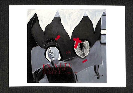 LUCKYPIGEON Jean Michel Alberola Abstract Painting Ex Voto Postcard (C1707)