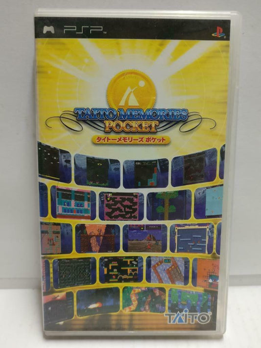 PSP Taito Memories Pocket With Booklet Japan Import Game Disc (GA343)