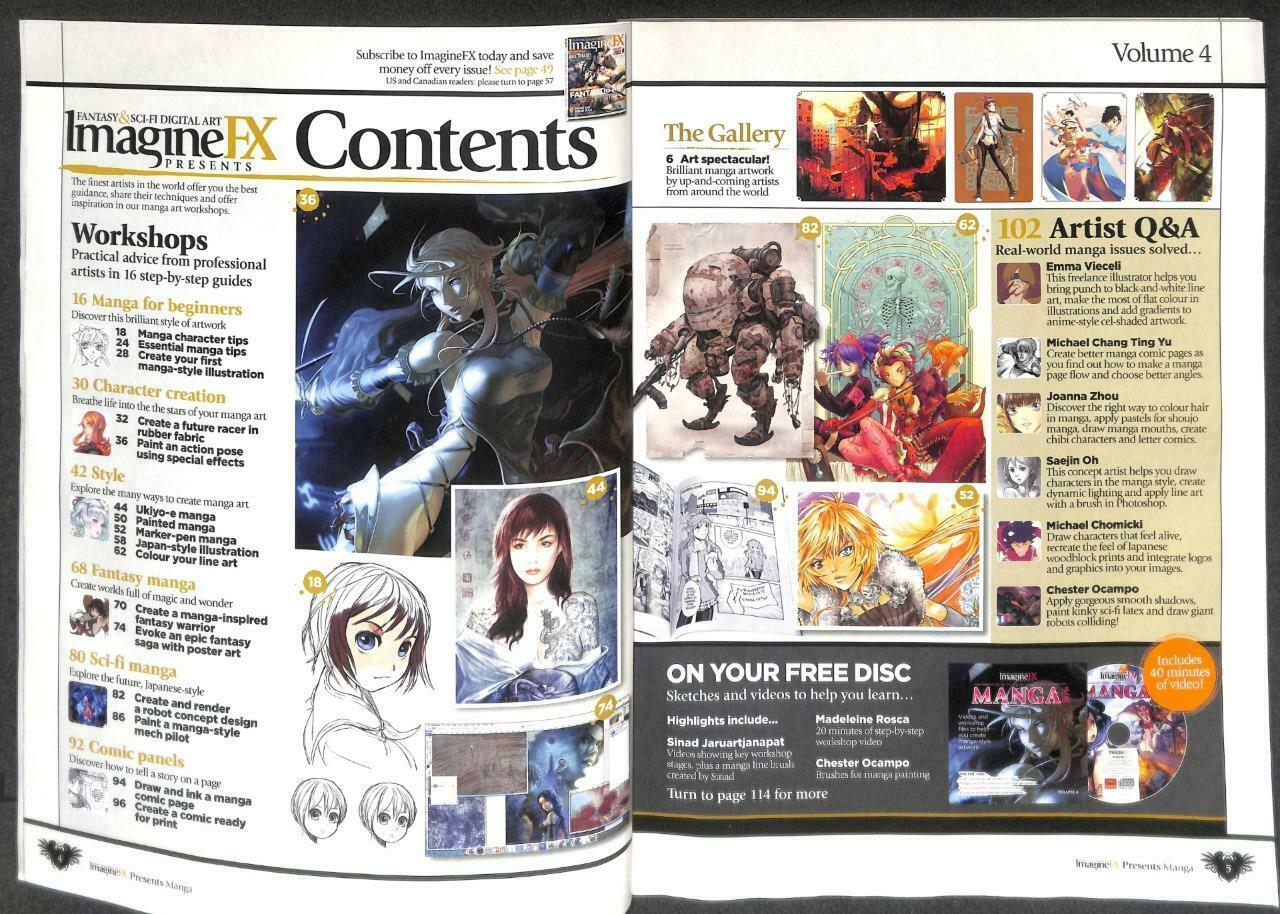 Imagine FX Manga English Magazine With CD Japanese Cartoon Art Anime Japan M084