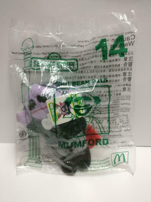 Sealed Sesame Street Mini Bean Pals Mumford 1999 Plush Soft Toy F/S (PTY169)