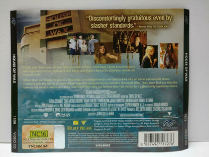Horror Movie House Of Wax Special Ed. Paris Hilton Singapore Video 2x VCD CDS567