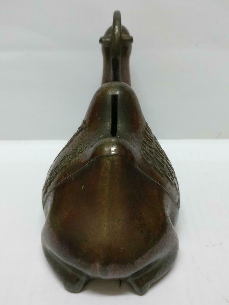 Rare 70's Vintage Singapore 崇僑銀行 Chung Khiaw Bank Coin Bank Bronze Camel (A1653)