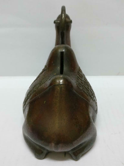 Rare 70's Vintage Singapore 崇僑銀行 Chung Khiaw Bank Coin Bank Bronze Camel (A1653)