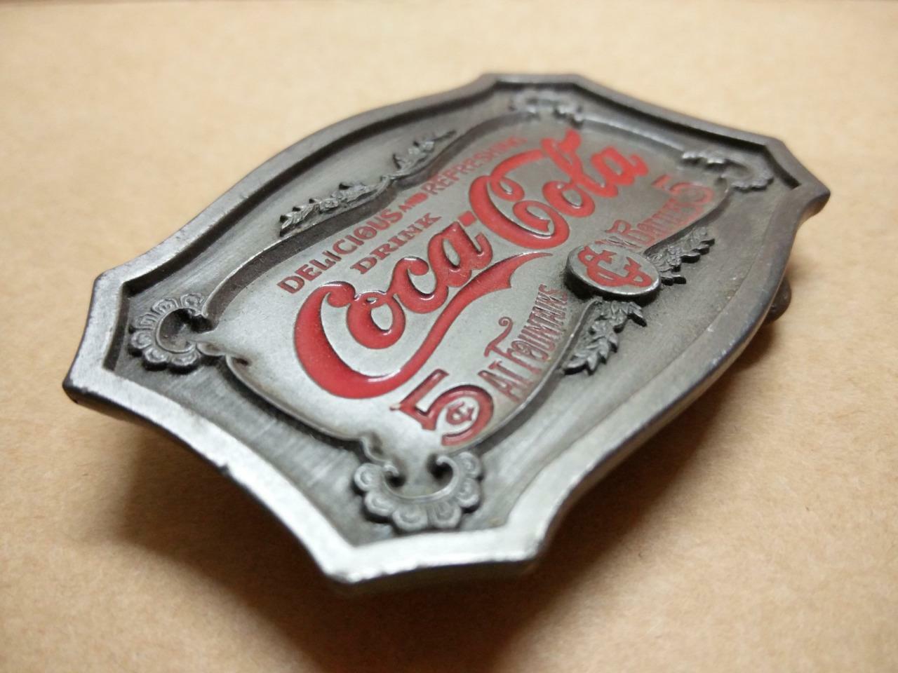 LP888 Coca Cola Coke Heavy Metal Belt Buckle Made In USA (B570)