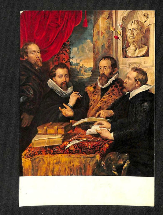 LUCKYPIGEON Pitti Gallery P.P. Rubens The Four Philosophers Postcard (C1718)