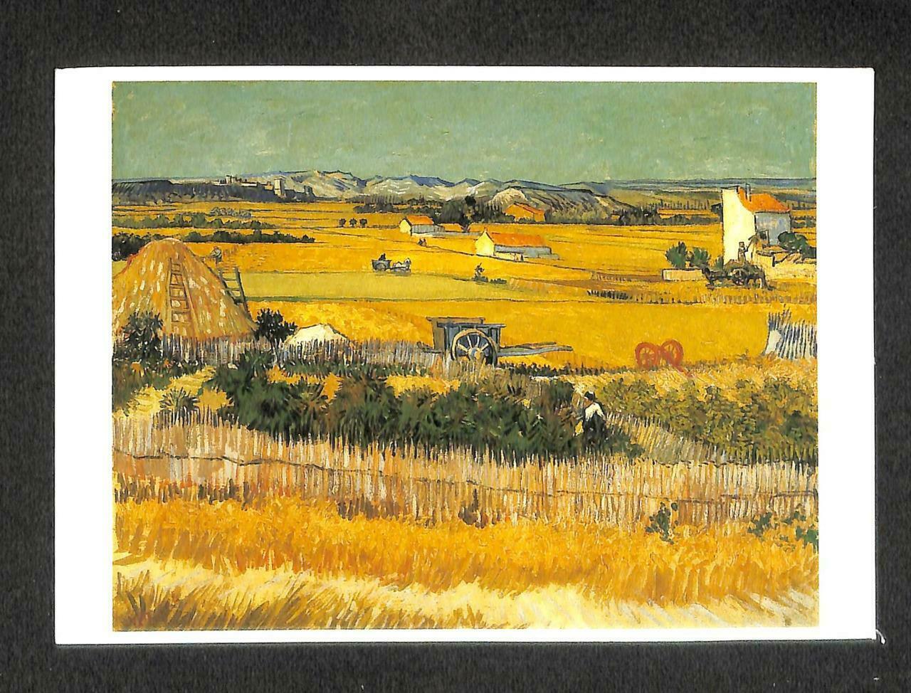 LUCKYPIGEON Vincent Van Gogh The Harvest Rice Field Netherlands Postcard (C1677)