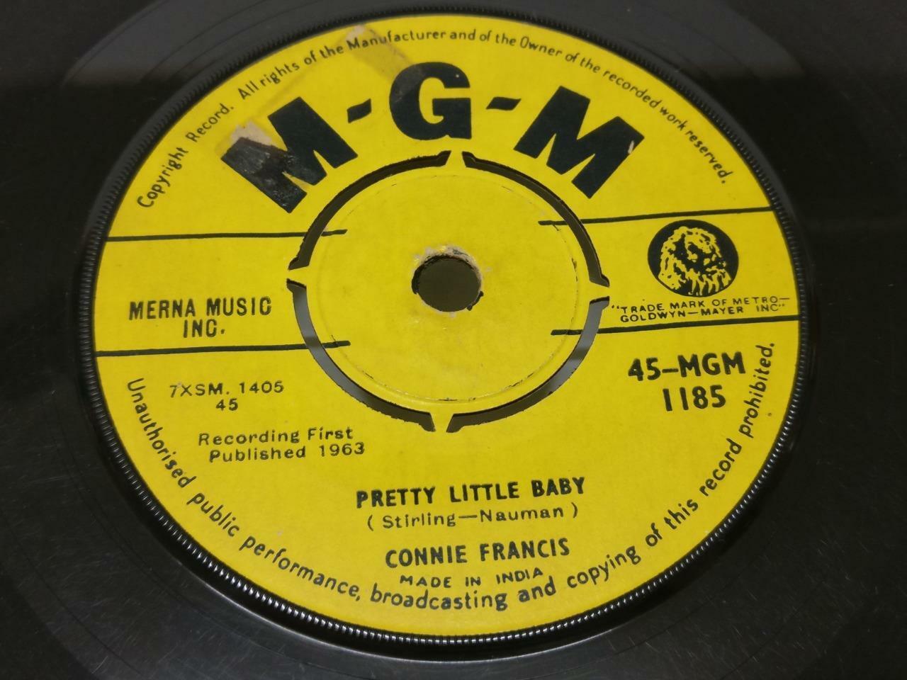 Connie Francis Pretty Little Baby 1963 Rare MGM India 7" EP  (EP038)