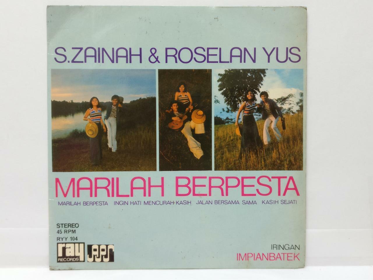 Malay S.Zainah & Roselan Yus & Impianbatek Band Marilah Berpesta 7" EP  (EP326)