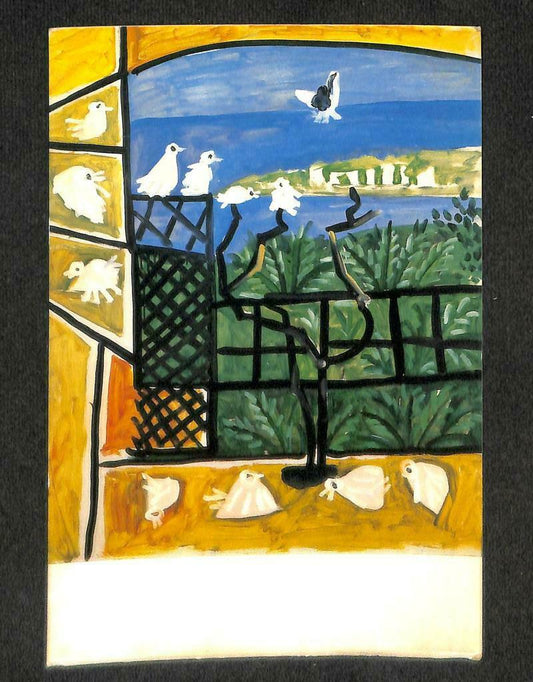 LUCKYPIGEON Pablo Picasso Los Pichones The Pigeons Barcelona Postcard (C1664)