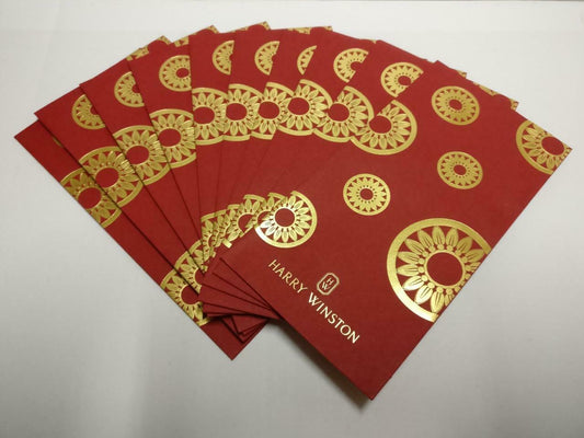 Rare Chinese New Year Red Packets Harry Winston Pocket Envelope 10pcs F/S AC392