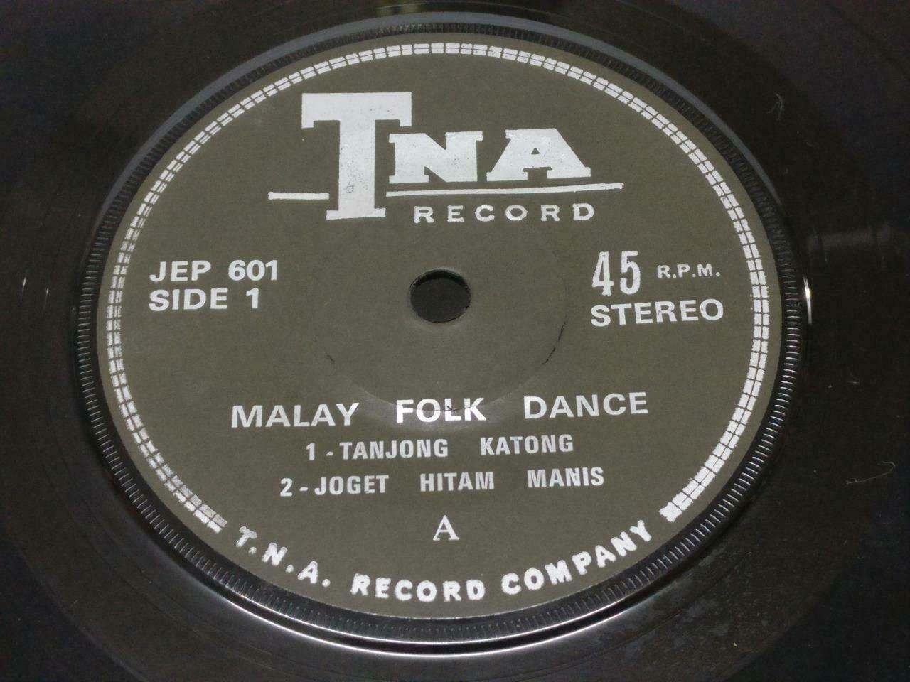 Malay Folk Dance By Joget Julai Tan & His Combo Band Rare Singapore EP 7" EP351