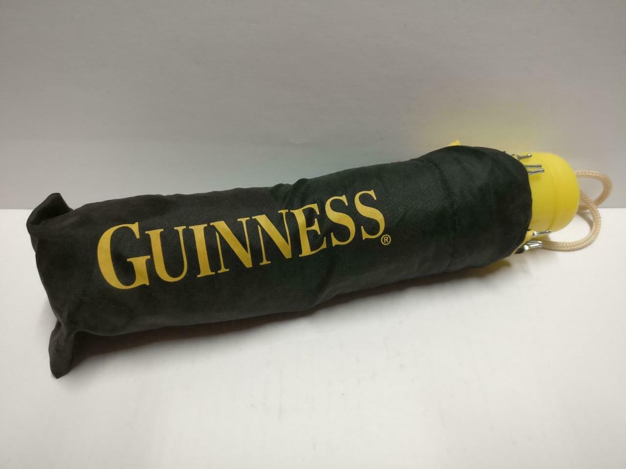 Unused Guinness Beer Black & Yellow Promo Advertising Umbrella (A2173) *2