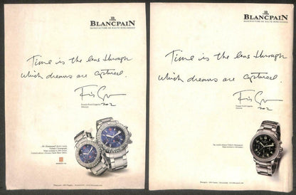 Vintage Blancpain Watch Magazine Advertisement Print Ad x 5 (P912)