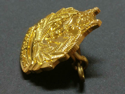 LP888 Rare Vintage Singapore Customs Gold Tone Pin Badge F/S B841