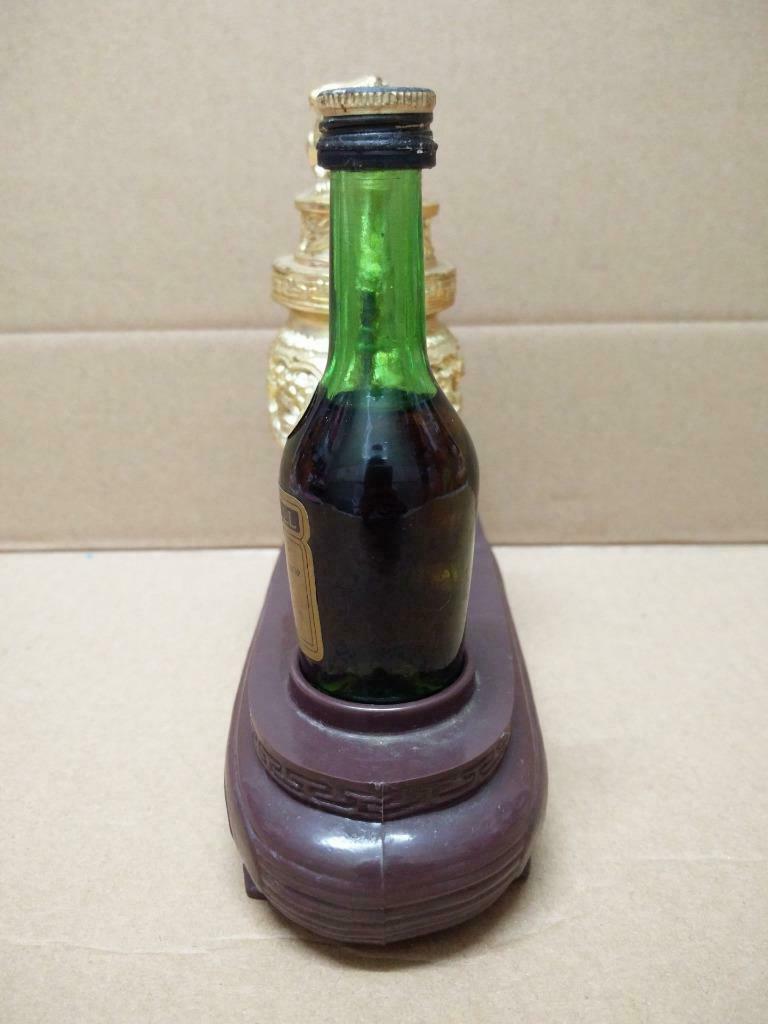 Rare Vintage Martell V.S.O.P Cognac Bottle & Chinese Dragon Stand No Box (A1392)