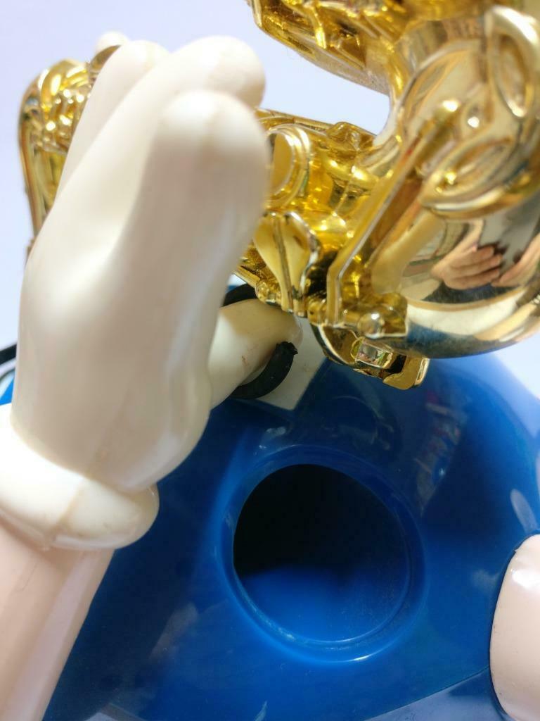 M&M's M&M Chocolate Blue Sunglasses Saxophone Candy Dispenser No Box (A2182) *5