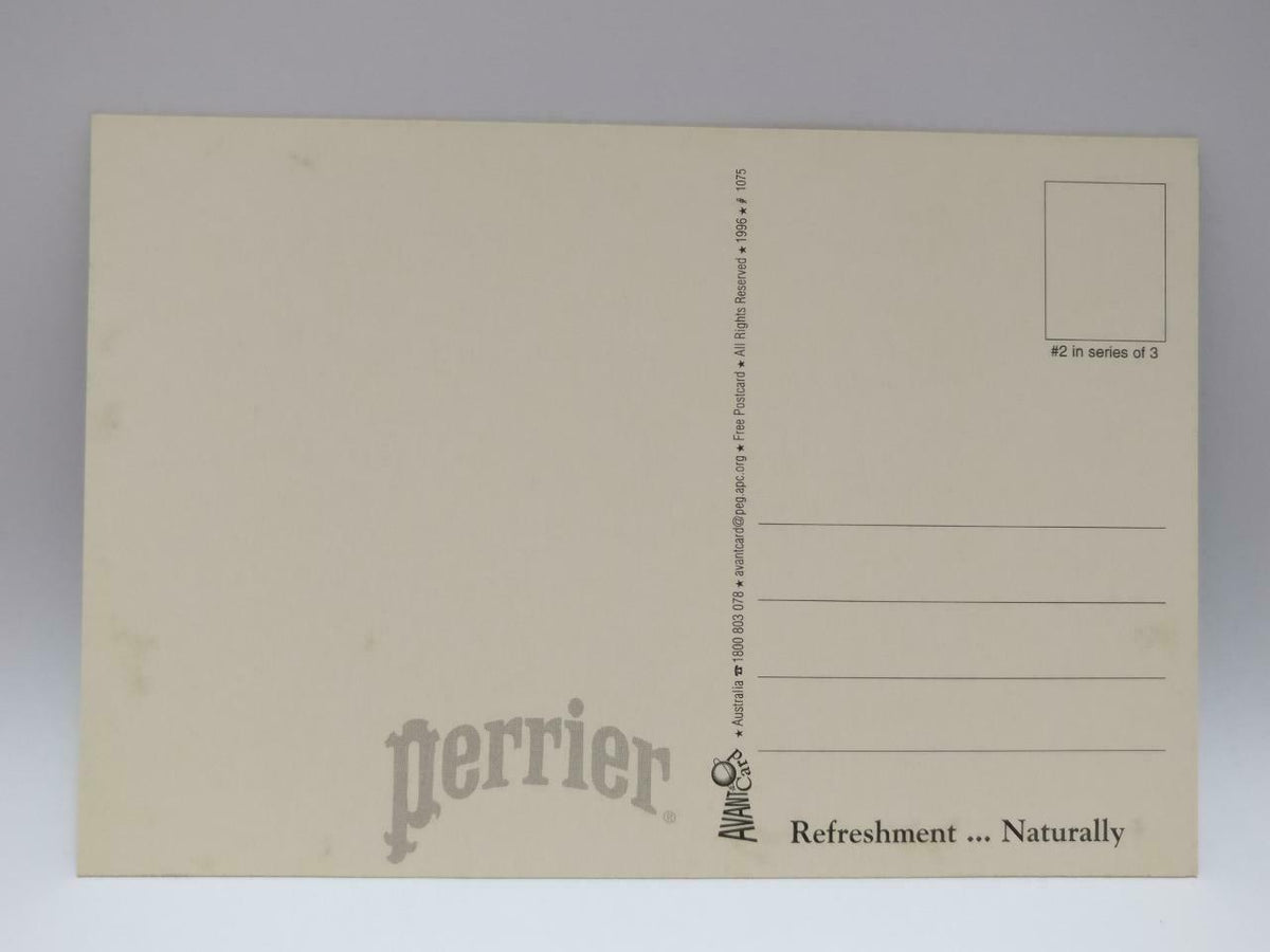 LUCKYPIGEON888 Perrier Mineral Water Plants Jungle Australia Postcard (E0016)