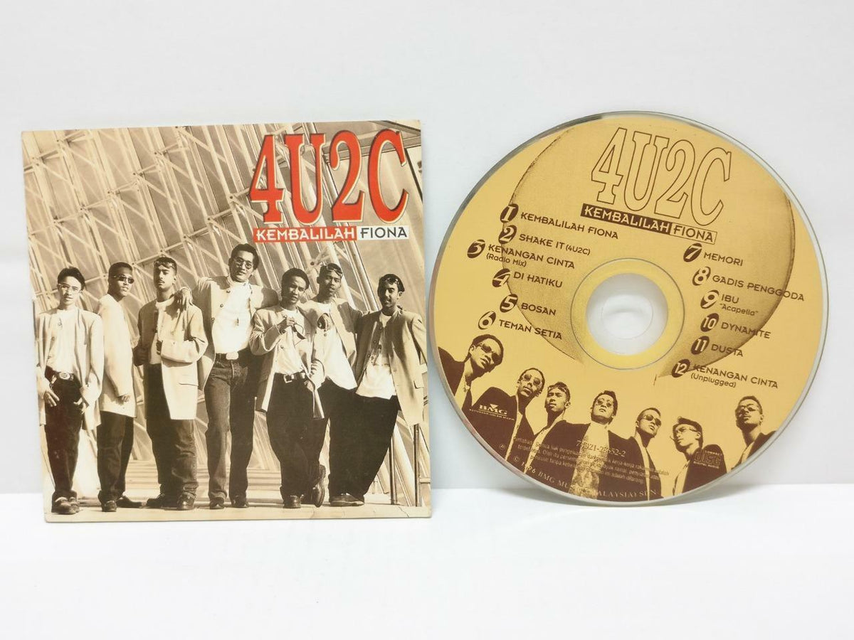 Rare Malay Band 4U2C Kembalilah Fiona 1996 Malaysia Melayu CD (CD709)