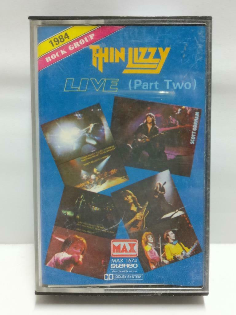 Thin Lizzy Live (Part 2) Black Rose Mega Rare Singapore English Cassette CT487