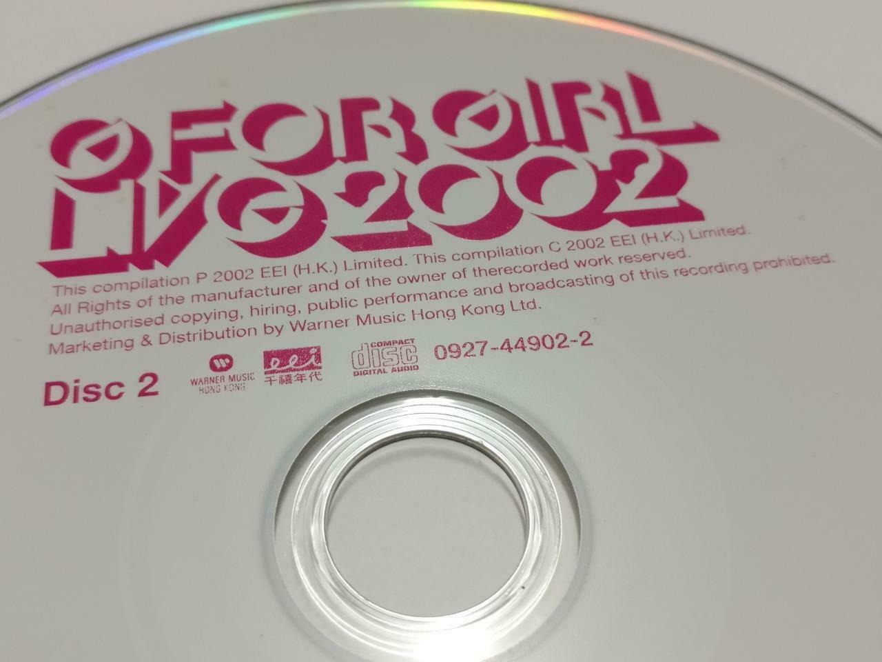 Hong Kong Gigi Leung 梁咏琪 梁詠琪 G For Girl 2002 Live Chinese 2x CD CDS417