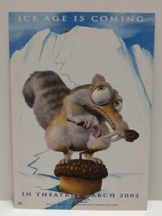 LUCKYPIGEON888 Movie Ice Age Squirrel Cartoon 2001 Singapore Postcard (E0331)