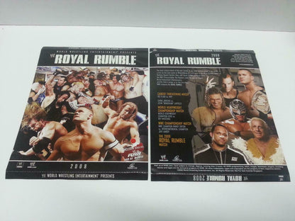 WWE WWF Wrestling Royal Rumble 2008 Singapore Only 4x VCD Video CD OOP (A840)