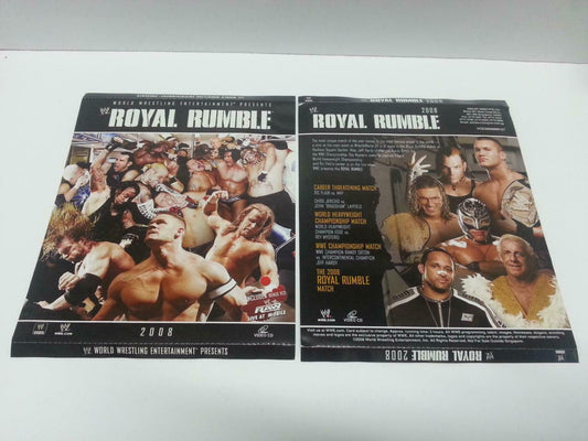 WWE WWF Wrestling Royal Rumble 2008 Singapore Only 4x VCD Video CD OOP (A840)