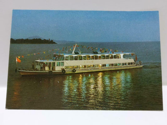 Vintage China Wuxi Taihu White Tourist Ferry 无锡太湖号游艇 Postcard (P723)