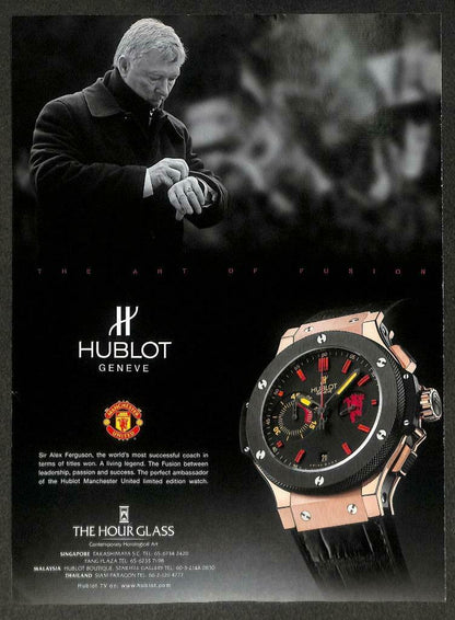 Vintage 2010 Louis Vuitton Hublot Magazine Advertisement Print Ad x 2 (P979)