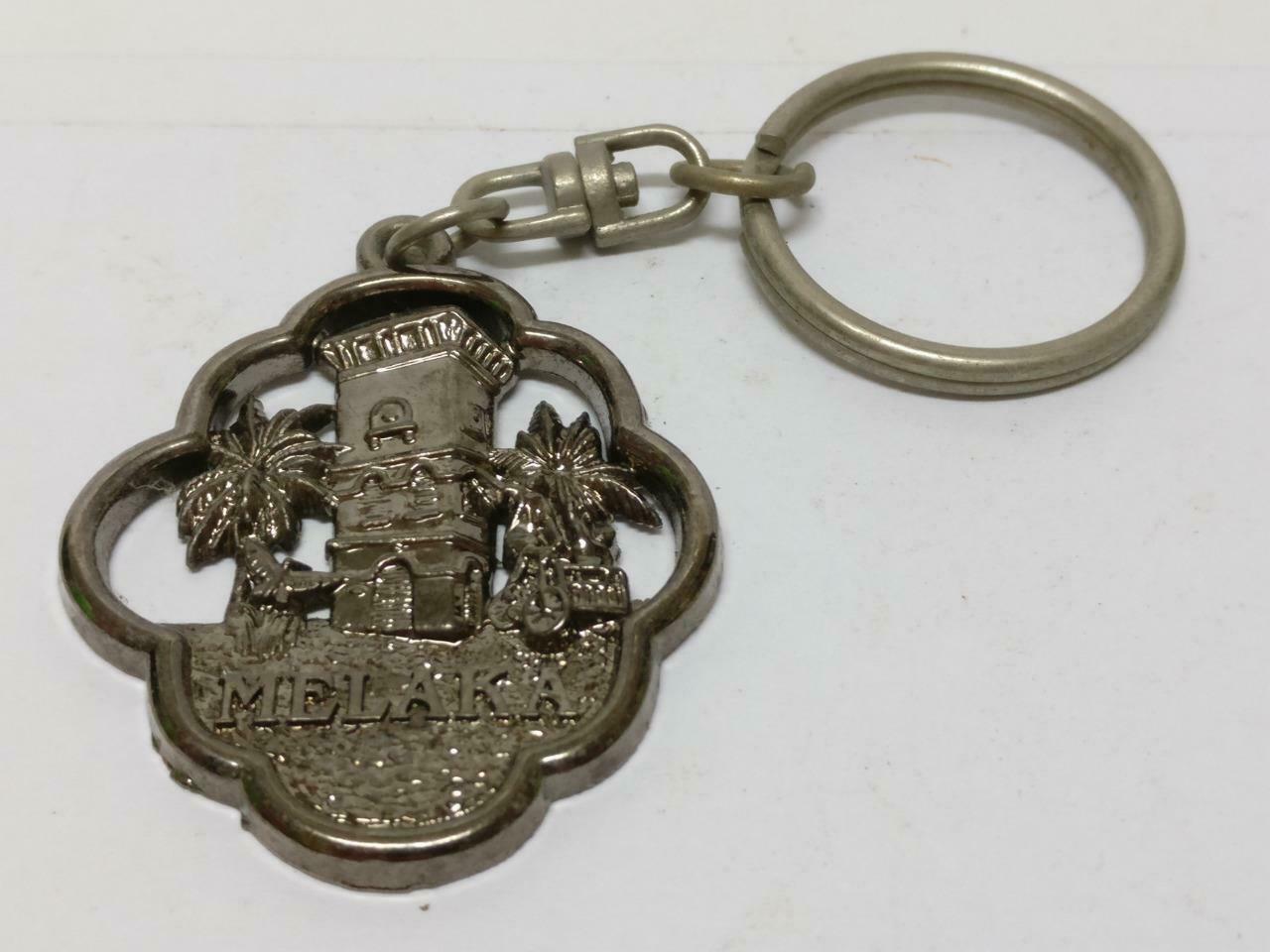 LP888 Rare Vintage Malaysia Malacca Place Of Interest Metal Keychain Keyring F/S B669